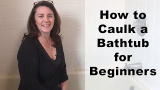 How to Caulk a Bathtub with Silicone easier than you think [upl. by Aitnohs460]