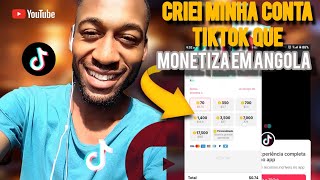 Como Criar Conta No TikTok Que Monetiza Em Angola Moçambique E Portugal 2024 [upl. by Ycak]