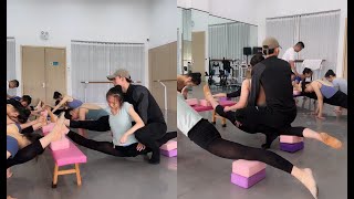 Intense Flexibility Training Ballet Stretching and Painful Splits  Gymnastics Flexibility Routine [upl. by Ody]