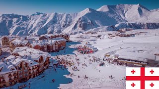 Gudauri Ski Resort in Georgia 2024 [upl. by Barfuss]