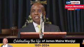 JIMMY WANJIGI FULL SPEECH PAYING TRIBUTE TO HIS FATHER INFRONT OF RUTORAILAKALONZO AT ALL SAINTS [upl. by Edmund]