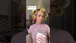 Mega Hair Volume using Velcro Rollers Hair Tutorial hairtips hairtrends hairstyles [upl. by Acisseg]