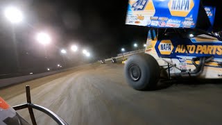 ONBOARD Sheldon Haudenschild World of Outlaws Sprint Cars Volusia Speedway Park Feb 11 2022 [upl. by Jenica]