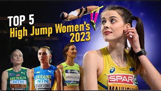 Top 5 High Jump Womens 2023  Beautiful Womens Athlete [upl. by Nysila]