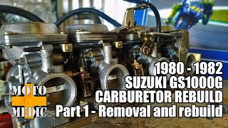 1980 Suzuki GS1000G Carburetor Rebuild [upl. by Thin]