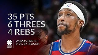 Kentavious CaldwellPope 35 pts 6 threes 4 rebs vs Mavericks 2122 season [upl. by Mellen]