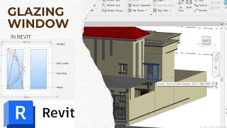 New Villa Project In Revit Part 06 how to create Glass window  Headroom  Curtain wall in Revit [upl. by Vaenfila564]