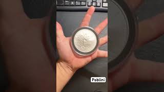 Moneda 5 Onzas de plata Pura Libertad Mexico 2023 pablini bullion monedasdeplata Silver [upl. by Atirac]