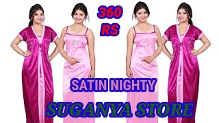 Stylish Satin Womens Night Wear satin nighties collection for women and girls suganya satin [upl. by Kroo548]