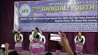 Galo Baptist Youth Convention Group dance 7th Annual Youth Conference of ABCC Pasighat [upl. by Aderf]