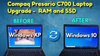 Compaq Presario C700 Laptop Upgrade  Upgraded Windows XP to Windows 10 successfully 🔥 [upl. by Seligman]