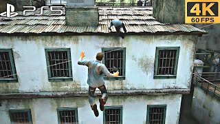 PS5 Uncharted 4 prison Escape Scene The most ICONIC Mission in Uncharted EVER 4K 60PFS [upl. by Tillford]