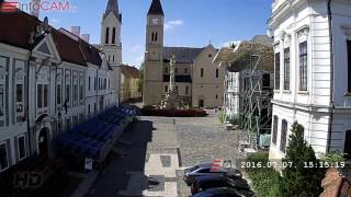 VeszprémFest 2016 színpadépítés timelapse [upl. by Nyrret]