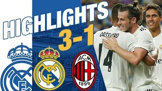 Real Madrid vs AC Milan 31 EXTENDED HIGHLIGHTS amp GOALS [upl. by Resor]