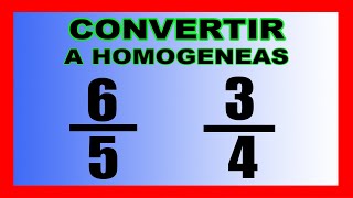 ✅👉Convertir Fracciones Heterogeneas a Homogeneas [upl. by Three562]