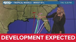 Sunday 10 PM Tropical Update Tropical development in Gulf expected this week [upl. by Patsis]