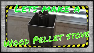 Wood Pellet Stove  Cat litter wood pellets Cheap and Easy STOVE build [upl. by Sire418]