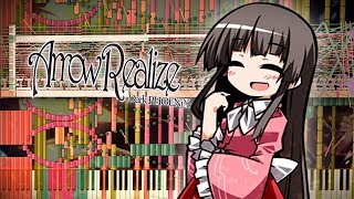 Synthesia Touhou 8  Lunatic Princess DARK PHOENiX  100000 Notes  Black MIDI [upl. by Yznel]