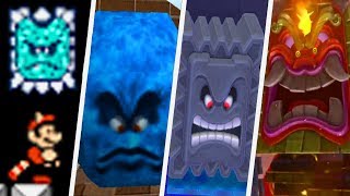 Evolution of Thwomp in Super Mario Games 1988  2017 [upl. by Notsirt]