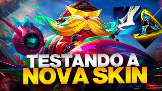 TESTANDO A NOVA MELHOR SKIN DO CORKI  CROMATIZADOR  WILD RIFT [upl. by Witty]