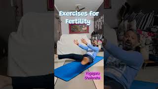 Exercises for Fertility fertility pcos yogagurushailendra [upl. by Ymmij]