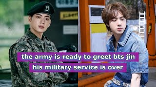 bts Jin has completed 50 of his compulsory military service [upl. by Naffets]