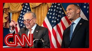 Schumer and Jeffries endorse Harris at news conference [upl. by Cyrano656]