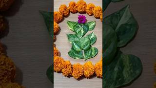 Leaves Decoration For Diwali ganesh ganeshji dewali festival decoration flowers god ganpati [upl. by Dnama797]