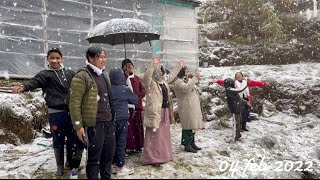 SNOW FALL IN DARJEELING RANGBULL  4 FEB 2022  PART I Darjeeling SnowfallWinterMemoriesviral [upl. by Nnov]