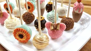 Cake Pops Decorations SIMPLE Cake pop Recipe [upl. by Anetsirhc]