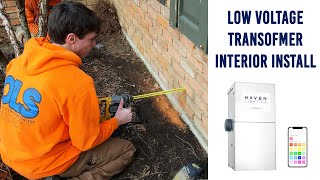 How to Install a Low Voltage Transformer Inside A Garage [upl. by Luther]