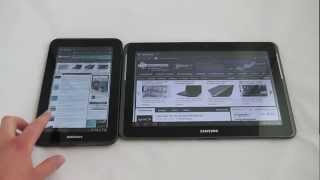 Samsung Galaxy Tab 2 10inch and 7inch Android Tablet Preview  HotHardware [upl. by Airbmak]