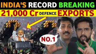 1ST TIME IN HISTORY INDIAS 21000 CR DEFENCE EXPORTS PAK PUBLIC SHOCKING REACTION ON INDIA REAL TV [upl. by Jemma]