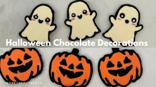 How to make Halloween Chocolate Decorations [upl. by Neenwahs]