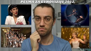 KOMENTARIŠEM NASTUPE I PESME SA PESME ZA EVROVIZIJU 2022 Srbija  Nenad Ulemek [upl. by Aanas]