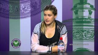 Eugenie Bouchard Post Final Press Conference [upl. by Athalia]