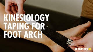 Kinesiology Taping for Plantar Fasciitis  How To Apply Kinesiology Tape for Arch Pain [upl. by Elbert]