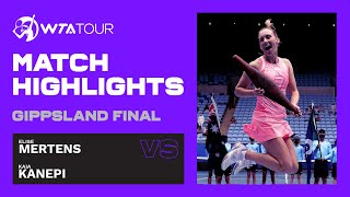 K Kanepi vs E Mertens  2020 Gippsland Trophy Final  WTA Match Highlights [upl. by Barker]