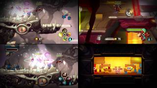 Awesomenauts Split Screen Trailer HD [upl. by Muir]