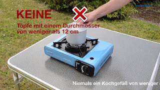 DECampingaz® CampBistro TischCampingkocher  quotTipps zur richtigen Nutzungquot [upl. by Fuchs]