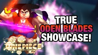 AOPG How To Get True Oden Blades and Full Showcase A One Piece Game [upl. by Ranger]