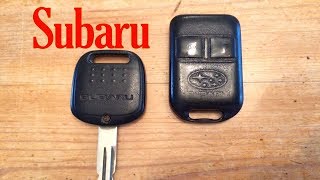 Subaru key fob battery change [upl. by Aivul140]