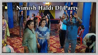 Nimish Haldi 2024 DJ Party  Sky Villa Dronagiri Sector 50 Uran Mora Koliwada lagna wedding [upl. by Dhar949]