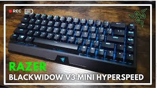 Razer Blackwidow V3 Mini Hyperspeed  UnboxingReview [upl. by Bergstein]