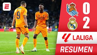 REAL MADRID sacó un complicado triunfo ante REAL SOCIEDAD con goles de VINICIUS y MBAPPÉ  La Liga [upl. by Lotson990]