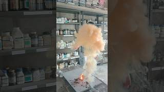 Ammonia solutionNH3 vs Manganese heptoxide  Unstable exothermic reaction [upl. by Aridni69]