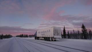 Winter trucking in Northern Scandinavia Vol 4 [upl. by Mommy]