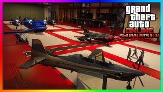 GTA 5 Online  HANGARS EXPLAINED  How To BuyUse A Hangar Guide  GTA 5 ONLINE SMUGGLERS RUN DLC [upl. by Attenat]