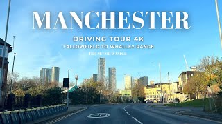 Autumn Driving Tour Manchester UK 4K  Fallowfield to Whalley Range Greater Manchester [upl. by Joni]