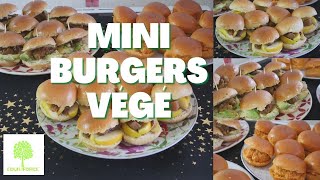 MINI BURGERS VÉGÉ  3 recettes pour apéro  LUNDI VERT n°152 [upl. by Levy]